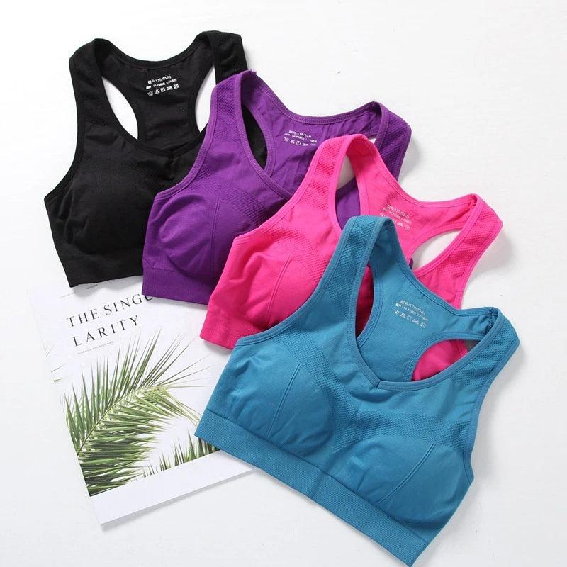 Women's Activewear Apparel: Breathable Push Up Fitness Sports Top Bra / Rungear