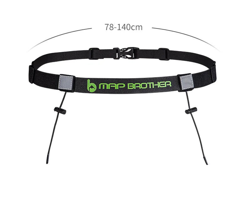 Running Race Accessories: MAP BROTHER M3020 Unisex Triathlon Marathon Race Number Belt With Gel Holder Running Belt / Rungear