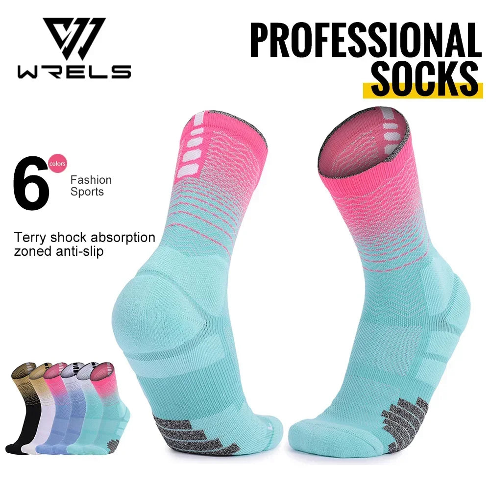 Moisture-Wicking Sock Gear: WRELS Athletic Cushion, Sweat Absorbing, Moisture Wicking Sports Socks Thickened Towel Bottom / Rungear
