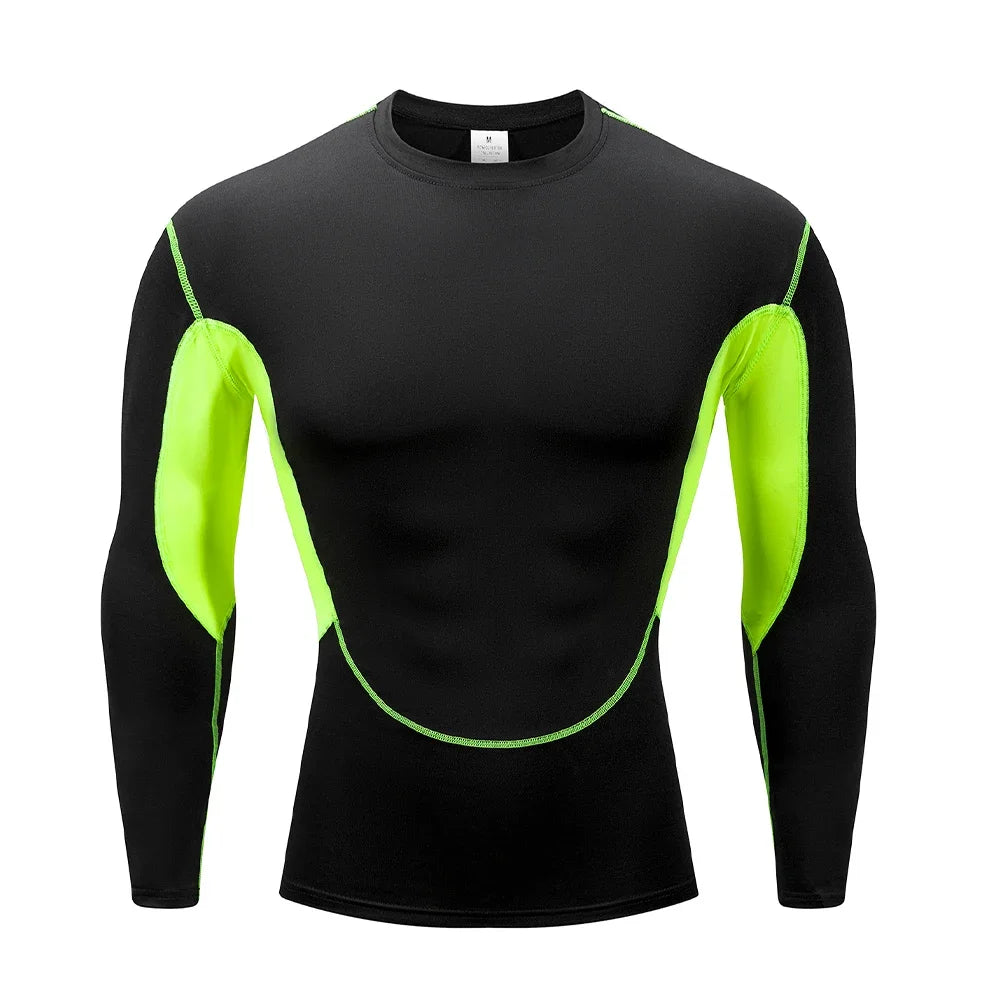 Men's Compression Shirts: Quick Dry, Long Sleeved, Training Sports Shirt / Rungear