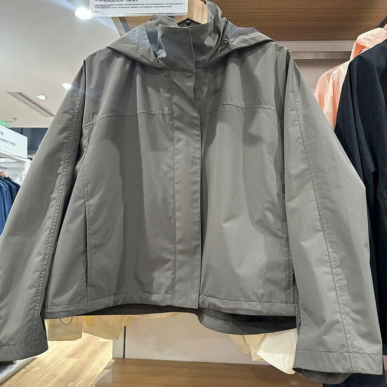 Women's Hooded Casual Jacket – Lightweight, Single-Breasted, Relaxed Fit | Summer Outwear | S–XL