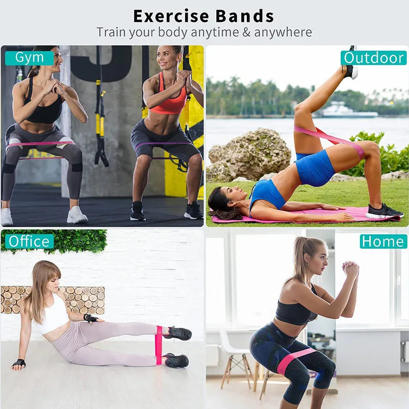 Resistance Elastic Loop Exercise Bands 5 Different Levels Suitable For Strength Training
