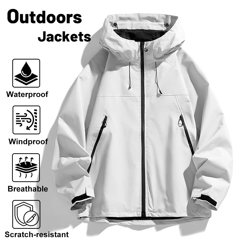 Women's Waterproof Windbreaker Outdoor Sport Rain Coat Hiking Camping Climbing Trekking