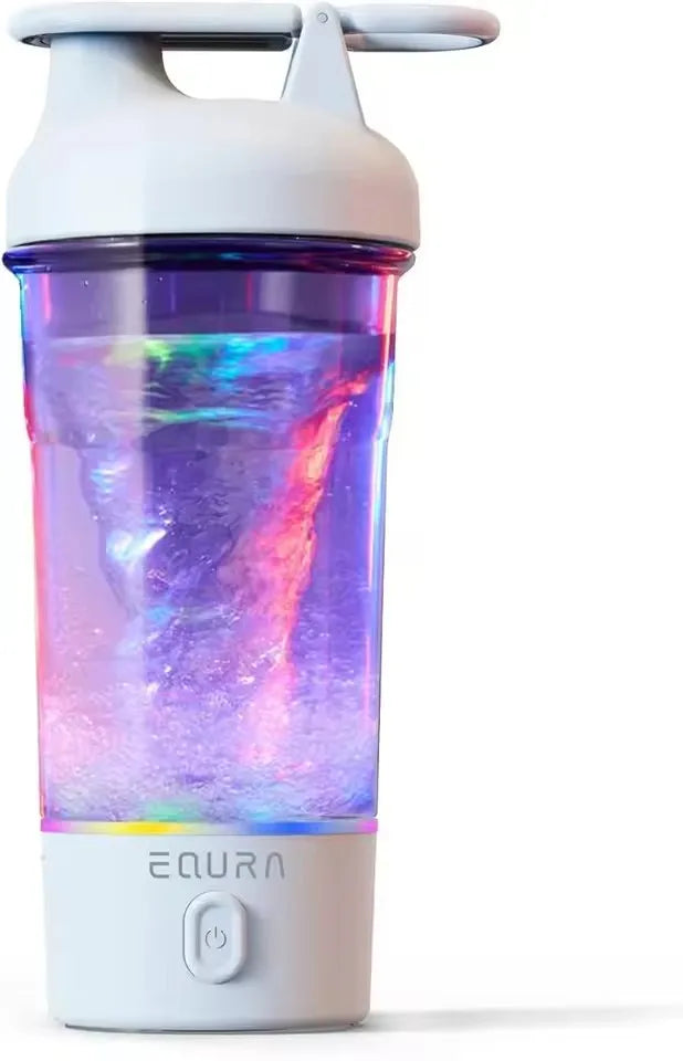 Hydration Gear Accessories: 500ML Portable USB, C Rechargeable Electric Protein Shake Pulse Blender Bottle, BPA Free / Rungear