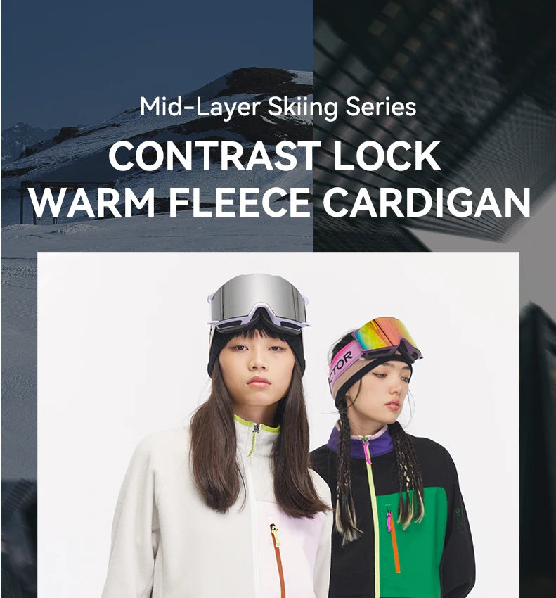 Unisex Winter Jackets: VECTOR Unisex Fleece, Contrast Sleeve, Warm Winter Sweatshirt Jacket / Rungear