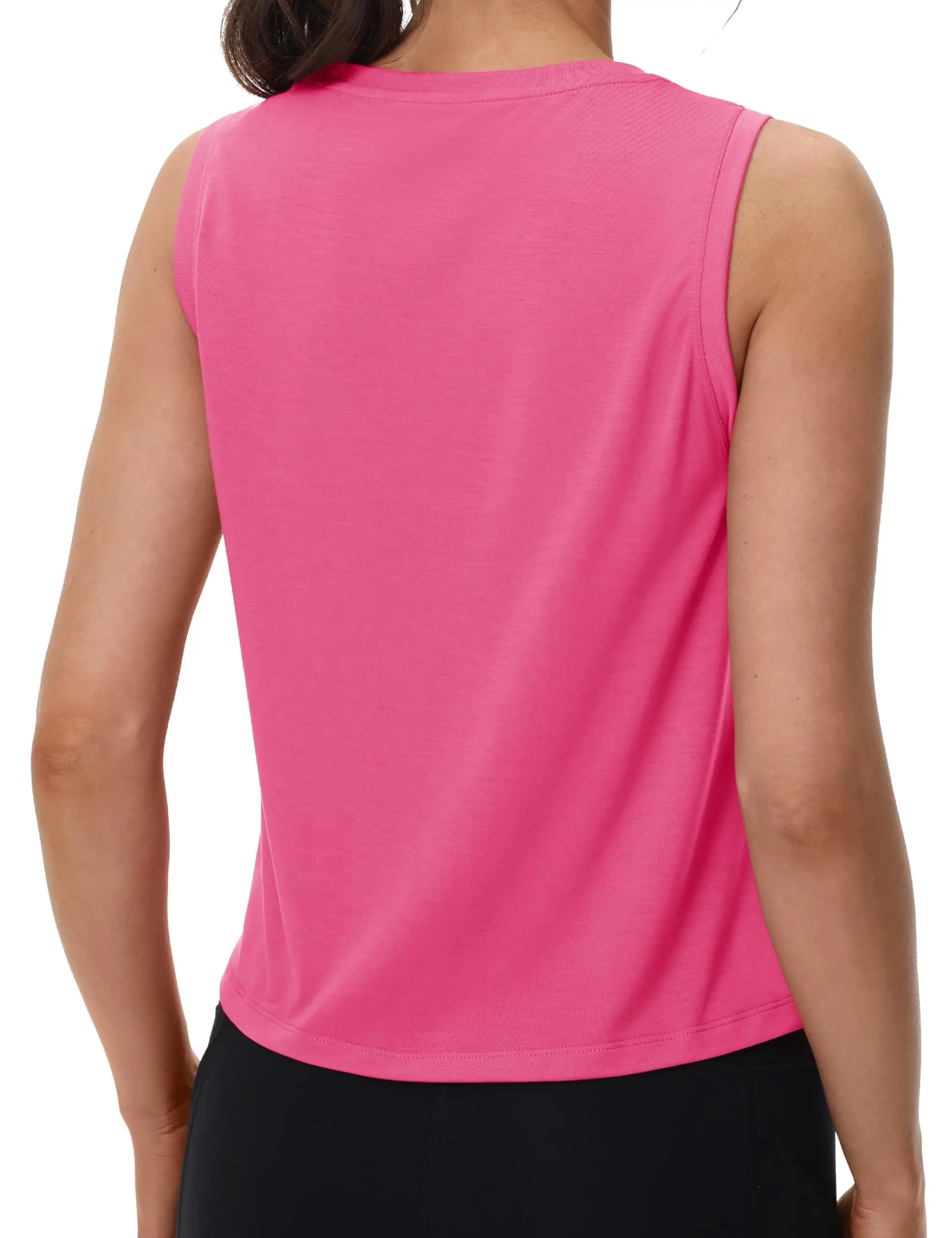 Women's Moisture-Wicking Clothing: TACVASEN Sleeveless, Loose Fit, Crew-Neck, Workout Crop Tank Tops / Rungear