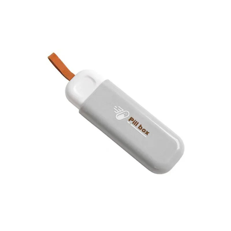 Portable Easy to Carry, Mini Travel Daylight-Proof Medicine Container Box with Three Compartments