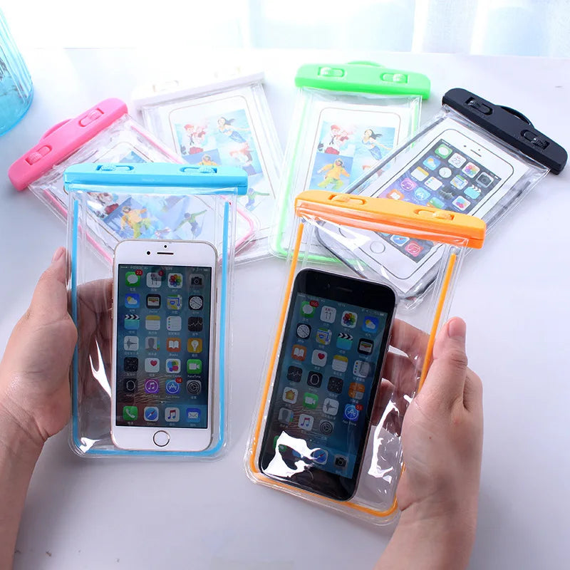 New Universal Waterproof 6 Inch Dry Bag Phone Pouch Case for Swimming, Diving, Beach & Underwater Protection