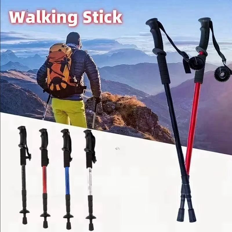 Trail Gear Accessories: Trekking Poles Shock Absorption Foldable Ultralight Hiking Pole Suitable For Outdoor Camping Mountaineering Backpacking And Trip