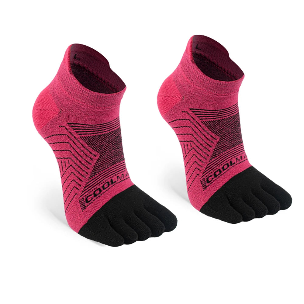 Quick-Dry Sock Accessories: Unisex Summer Thin, Breathable, Quick-Dry Athletic Five Toe Sports Socks / Rungear