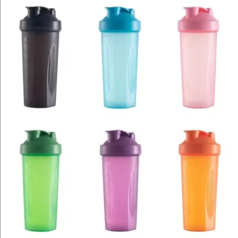 Hydration Gear Accessories: 600ml, 20oz Portable, Protein Shaker Plastic Bottle Fitness for Running, Hiking, All Sports / Rungear