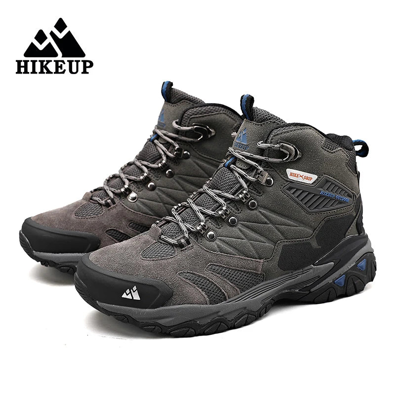 Men's Hiking Shoes: Winter Resistant, Suede, High-Top Hiking Boots / Rungear