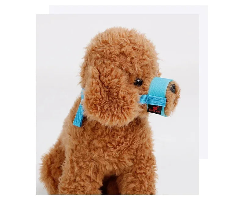 Running Dog Gear: Anti-Bite, Anti-Bark, Soft Nylon, Breathable Dog Muzzle With Adjustable Straps For Small Dogs / Rungear