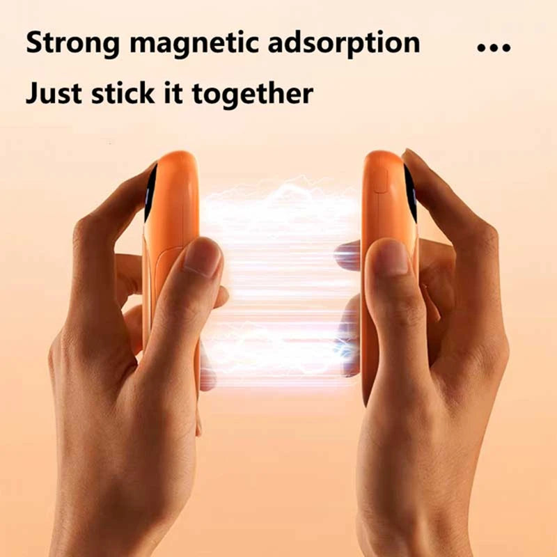 Dual Magnetic Rechargeable Hand Warmer Portable Electric Hot Pack Heater For Winter