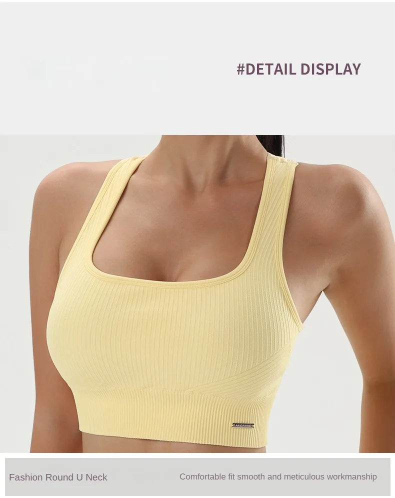 Women's Bra Apparel: Solid Color, Sweat Absorbent, Quick Dry, Fitness Sports Bras  NAQIYAYABEI