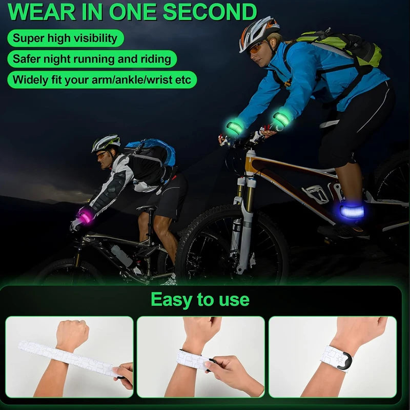 Running Safety Gear: Night Running LED Sports Safety, Rechargable Armband/ Wristband / Rungear