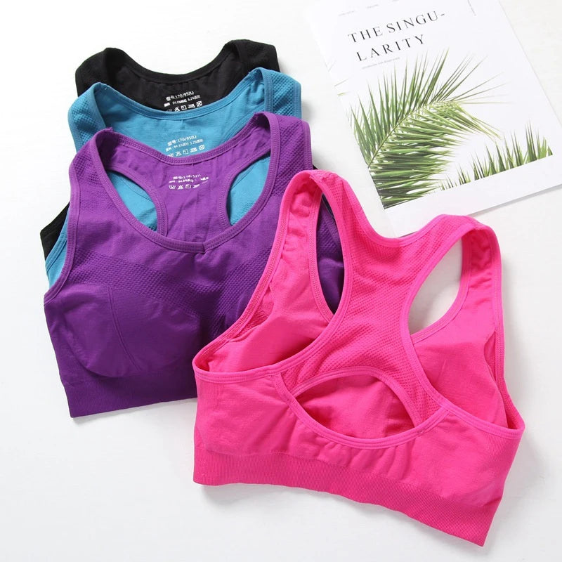 Women's Activewear Apparel: Breathable Push Up Fitness Sports Top Bra / Rungear