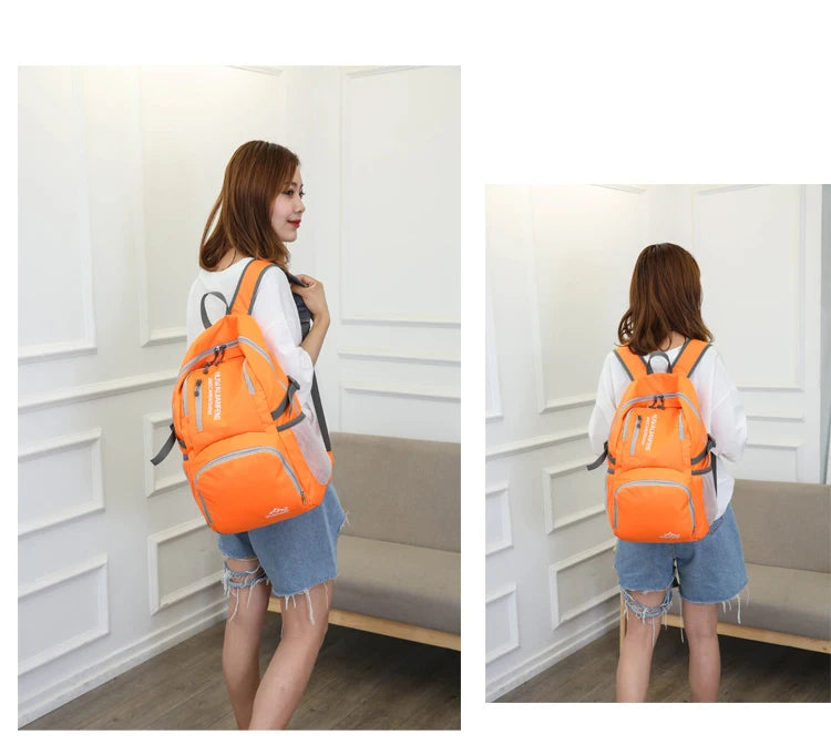 Trail Gear Accessories: 28L Packable, Foldable, Ultra Light, Outdoor Hiking Backpack / Rungear