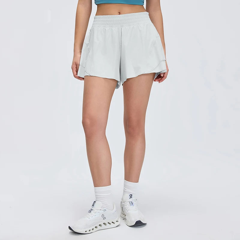 Women's 2-in-1 High-Waist Quick-Dry Running Shorts