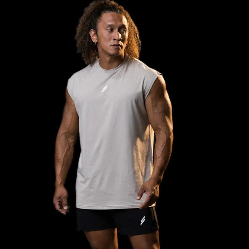 Men's Running Apparel: Sleeveless, Quick-Dry, Breathable Mesh Workout Tank T-Shirt / Rungear