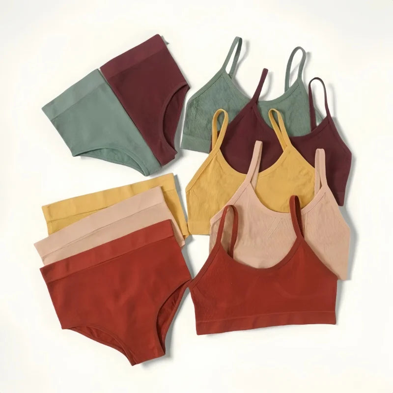 Women's Underwear Sets: U-Back, Push Up Bralette and Breathable Briefs / Rungear