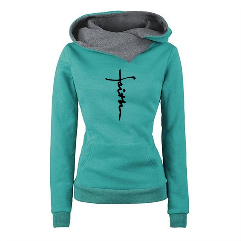 Women's Winter Apparel: Women's Quality, Versatile, Double Collar Pullover Hoodie / Rungear