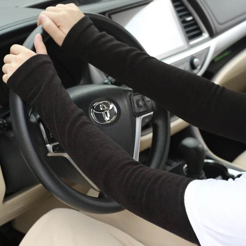 Winter Running Accessories: Unisex, Fingerless Thickened Elbow Guard Winter Arm Sleeves / Rungear