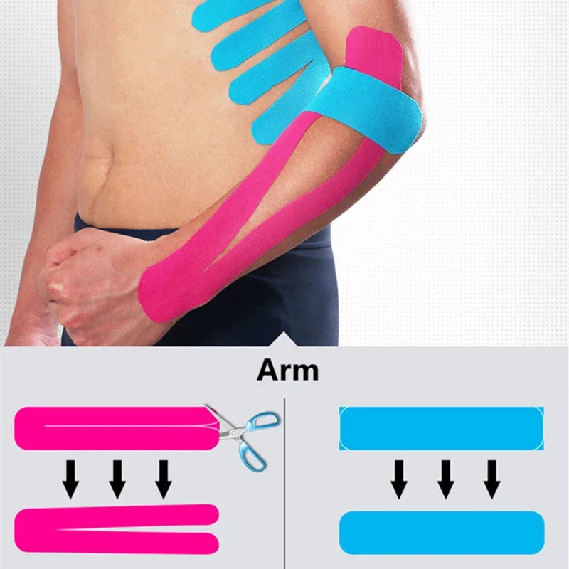 Running Recovery Accessories: Acc2.5cm*5m Self Adherent, Waterproof Sports Kinesiology Recovery Tape / Rungear