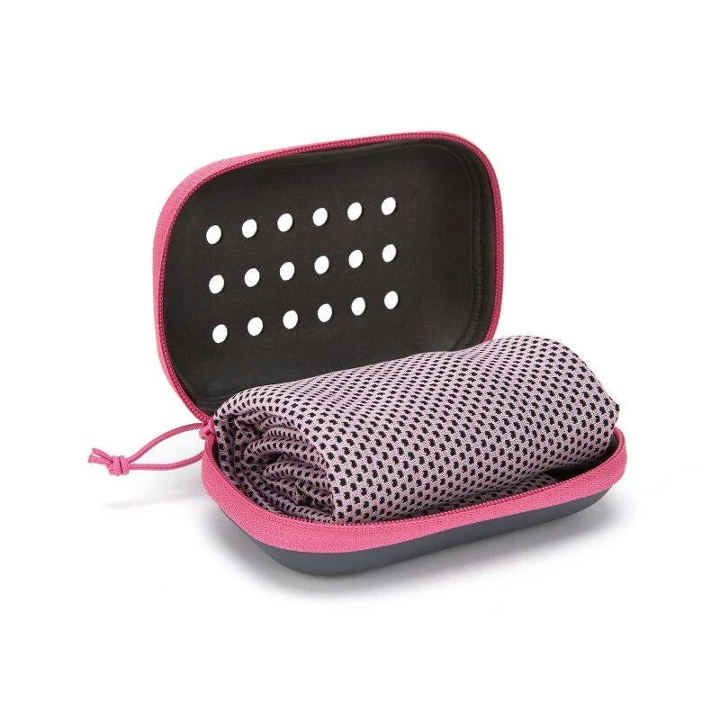 Quick Dry Towel Accessories: Soft, Breathable, Sweat Absorbent Towel with Storage Box for All Sports, Running, Gym Fitness / Rungear