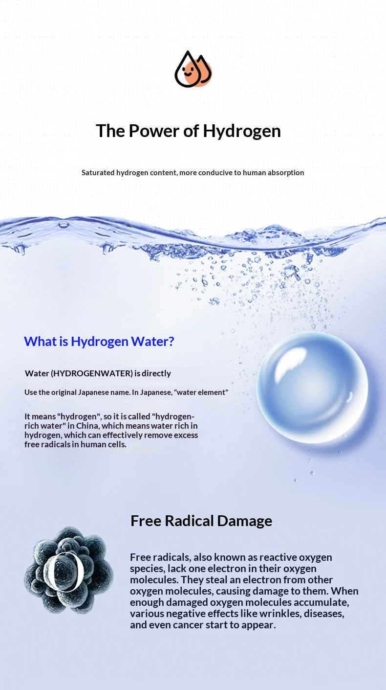 Running Hydration Accessories: Portable, Hydrogen Water Bottle 1.5L, Rich Water Generator, Large Capacity Sports Cup for Gym Outdoor Fitness / Rungear