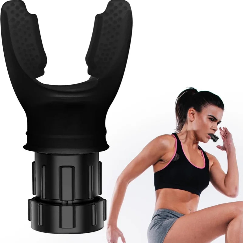 Running Tech Gear: Adjustable, Portable, Silicone Resistance Breathing Fitness Device / Rungear