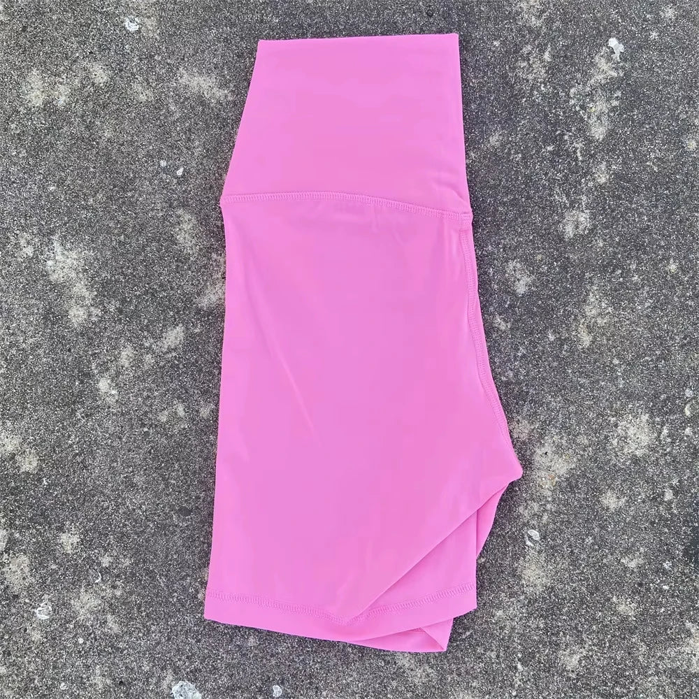Women's Shorts Apparel: Solid Colour, High Waist, Comprehensive Fitness Sports Training Shorts with  Internal Pocket / Rungear