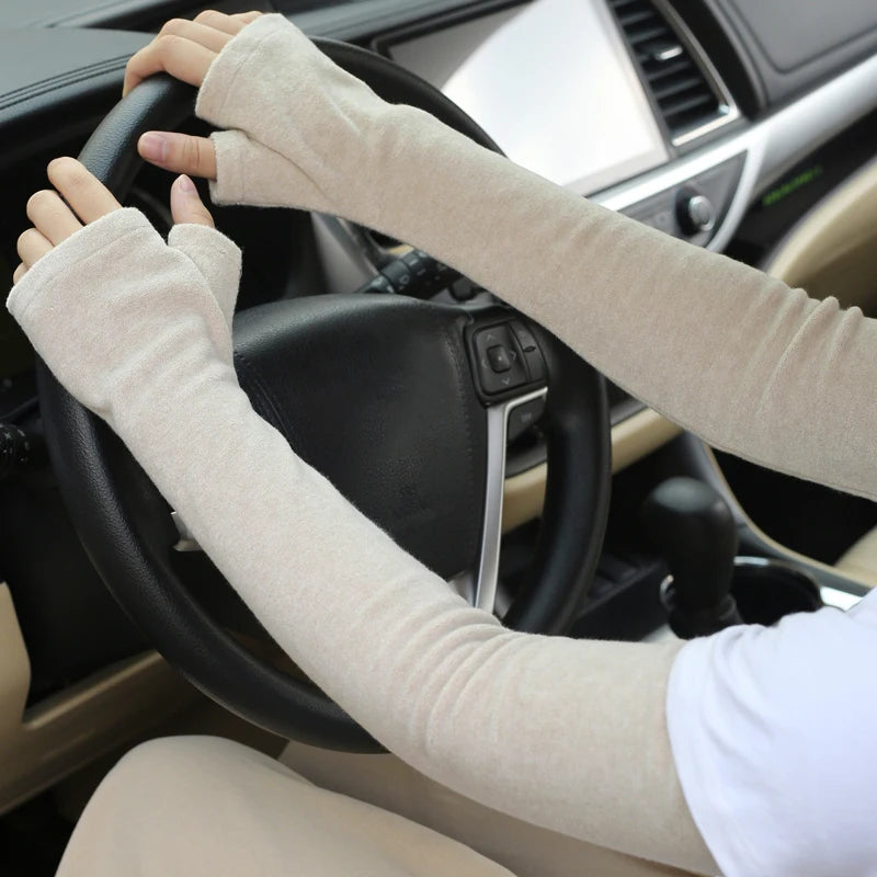 Winter Running Accessories: Unisex, Fingerless Thickened Elbow Guard Winter Arm Sleeves / Rungear