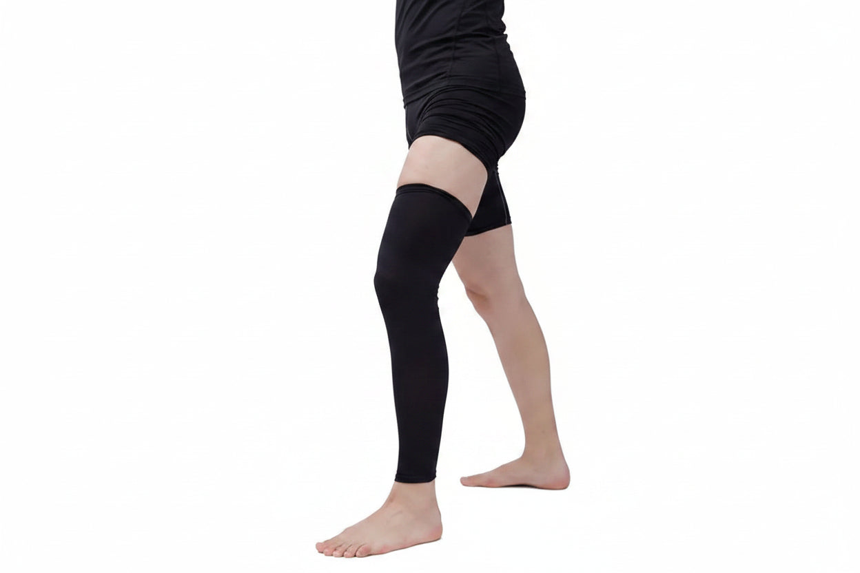 Running Compression Apparel: 1PC Full Length, Unisex, Compression Sports Leg Sleeve for Thigh, Knee, Calf / Rungear