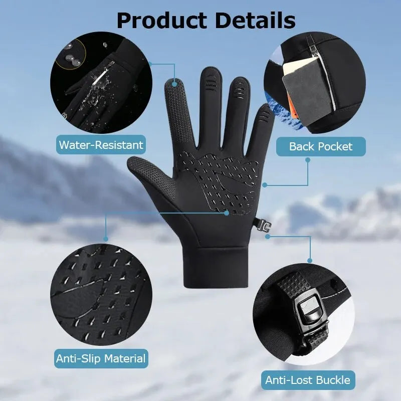 Running Winter Gear: Warm, Waterproof, Thermal Sports Glove for Running, Hiking, Walking / Rumgear