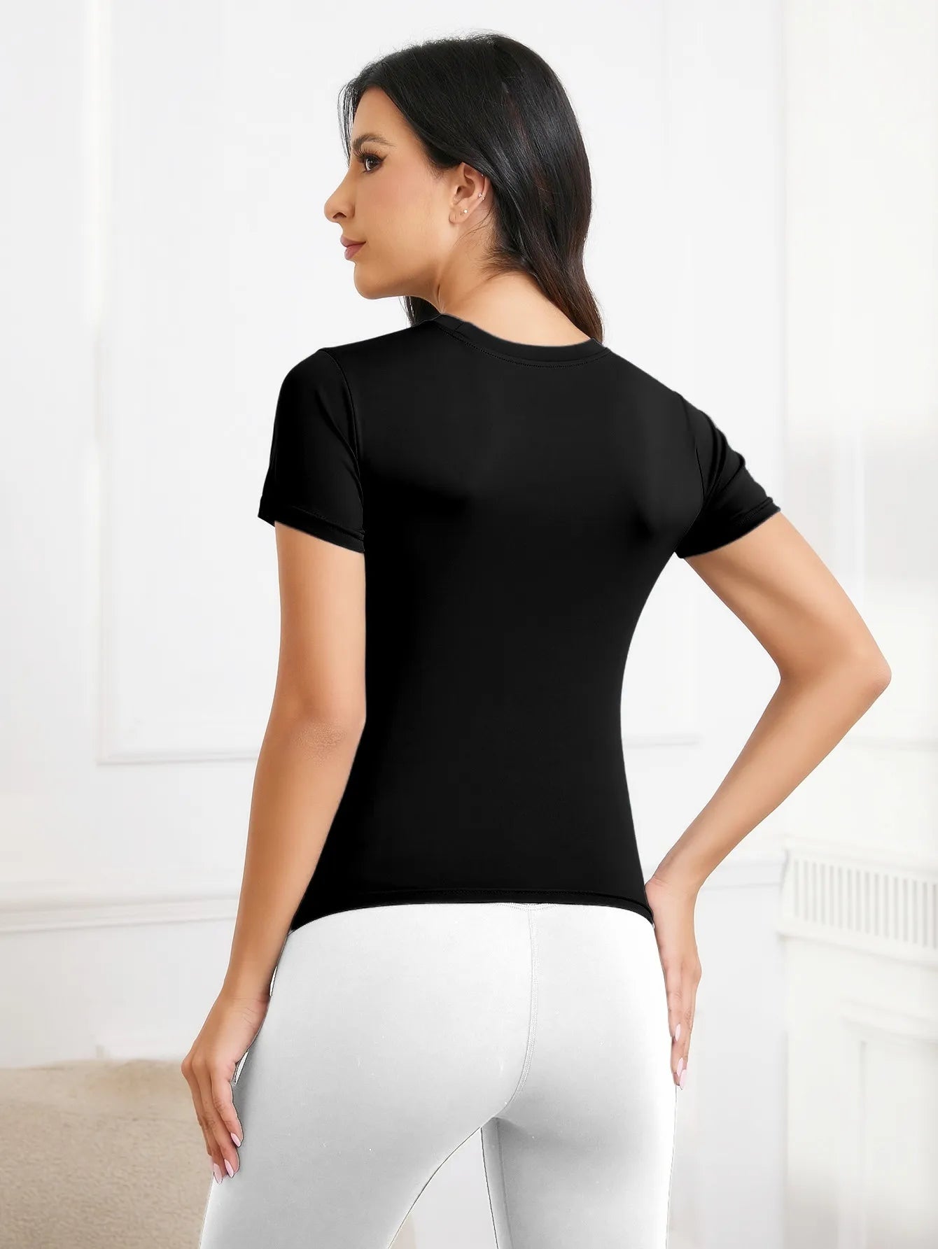 Women's Running Apparel: Tops Workout Short Sleeve Shirt For All Sports / Rungear
