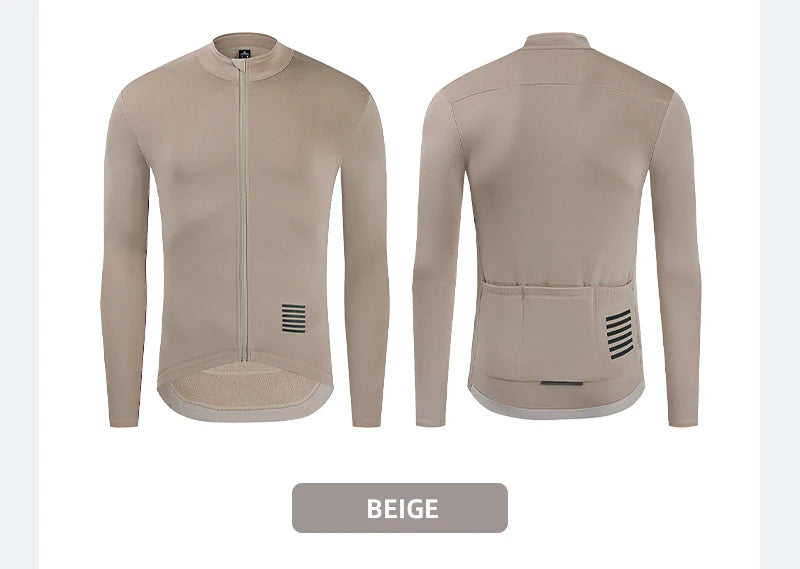 Winter Men's Apparel: YKYWBIKE Warm Long Sleeved, Thermal Fleece Lined Jacket For Winter And Autumn / Rungear