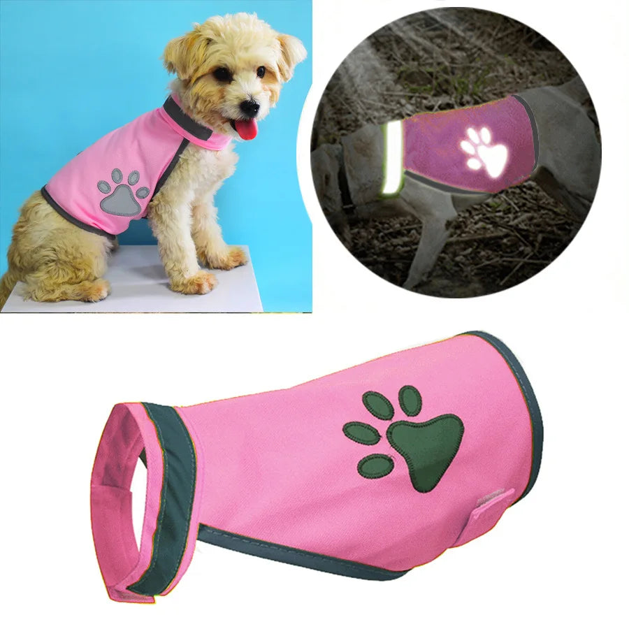 Reflective Dog Gear: Breathable, Safety Outdoor Walking Running Vests For Small, Medium, Large Dogs / Rungear