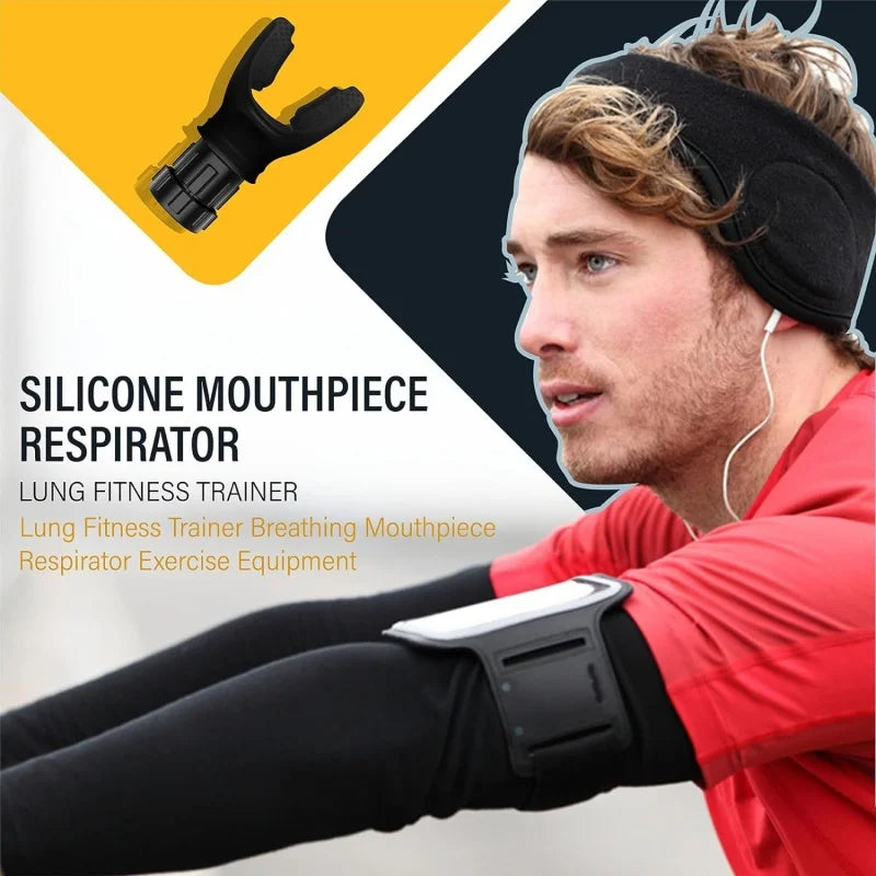 Running Tech Gear: Adjustable, Portable, Silicone Resistance Breathing Fitness Device / Rungear